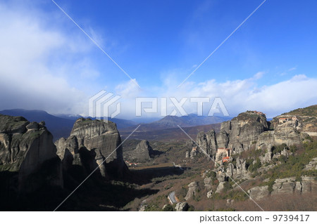 Landscape of World Heritage Meteora Meteora Monasteries in Greece 9739417