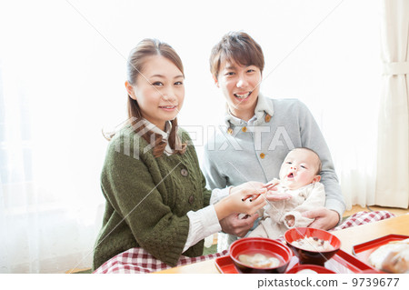 Beginning to eat Beginning to eat 9739677