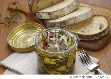 Oyster pickled in oil Oyster pickled in oil 9742597