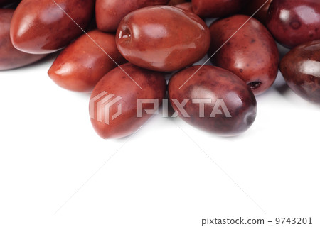 Kalamata olives isolated on white background 9743201