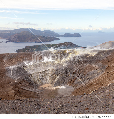 Lipari Islands active volcano 9743357