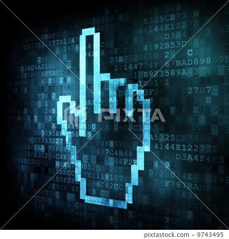 Cursor on digital screen Cursor on digital screen 9743495