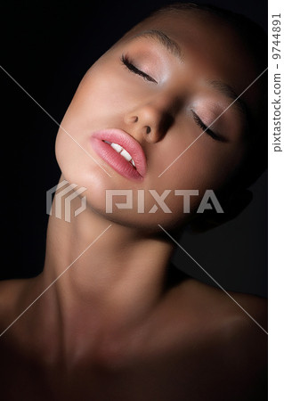 Aspiration. Longing Woman with Closed Eyes in her Thoughts. Desire & Passion Aspiration. Longing Woman with Closed Eyes in her Thoughts. Desire & Passion 9744891