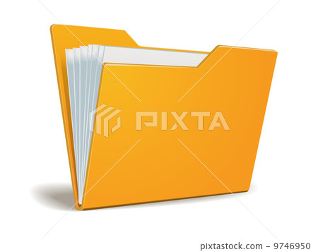 Vector folder with documents 9746950