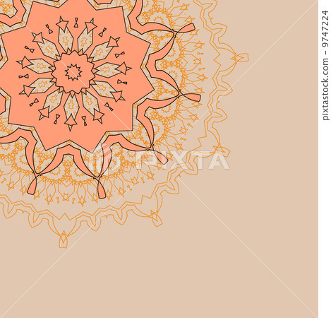 Lace floral colorful ethnic ornament Lace floral colorful ethnic ornament 9747224