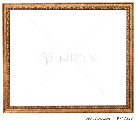 classic style narrow wooden picture frame classic style narrow wooden picture frame 9747326
