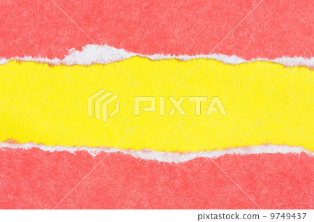 Torn paper red and yellow colors 9749437