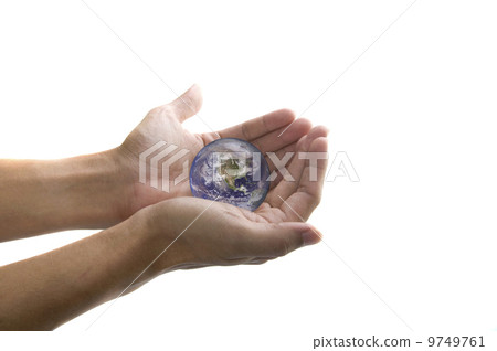 hand holding globe hand holding globe 9749761