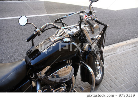 Motorcycle On Street Motorcycle On Street 9750139