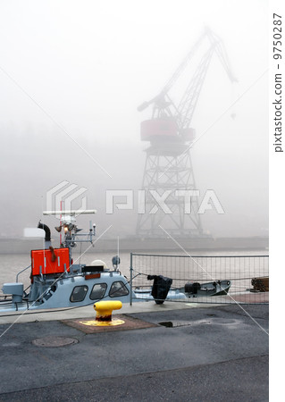 Fog In Harbor 9750287