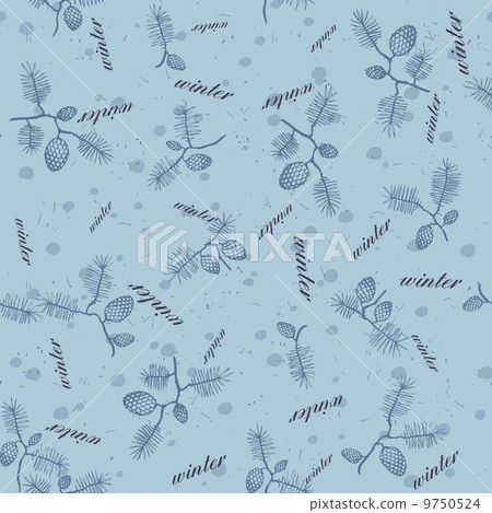 winter background with pine cone pattern winter background with pine cone pattern 9750524