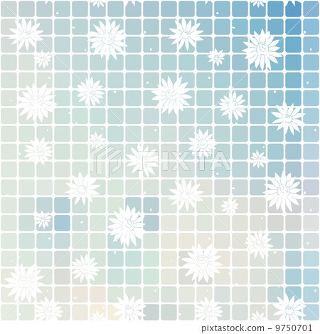 background of rectangles and white flowers 9750701