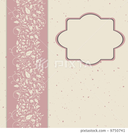 postcard with floral ornament 9750741