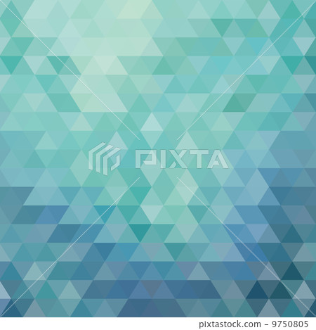 Abstract blue background triangular 9750805
