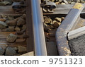 Boundary between railroad crossing and rail 9751323