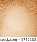Flower retro background. Illustration 9752188
