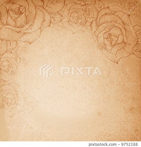 Flower retro background. Illustration Flower retro background. Illustration 9752188