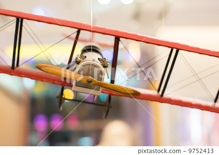 Wooden model of old airplane 9752413