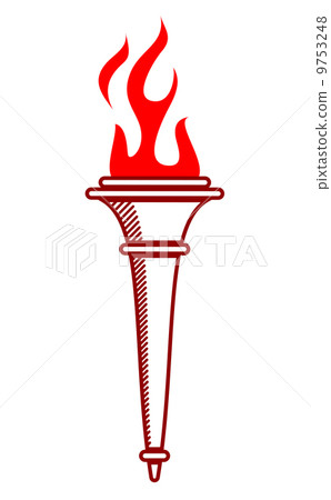 Flaming torch icon Flaming torch icon 9753248