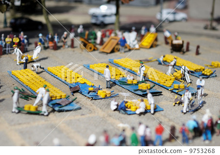 A scene in Madurodam miniature city A scene in Madurodam miniature city 9753268