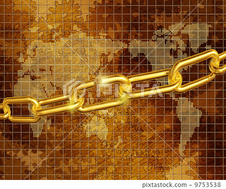 Chain block of metal that seems to be broken 9753538