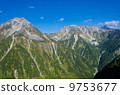 Ridgeline連接Hikato Takatake和Yurigugake（北阿爾卑斯山，從折疊屏幕的耳朵） 9753677