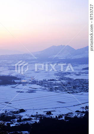 Aso snow scene 9753727
