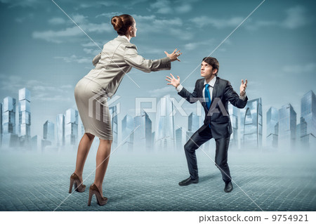 two businessmen fighting as sumoist two businessmen fighting as sumoist 9754921