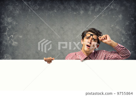 man holding a banner 9755864