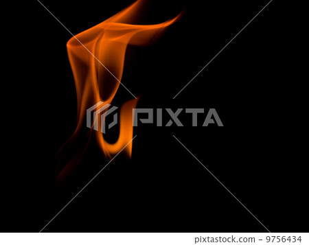 Fire flames on dark background 9756434
