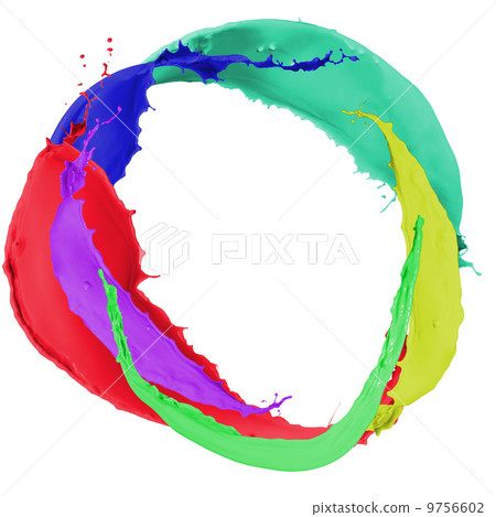 multicolor paint splash 9756602