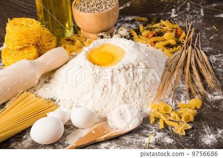flour, eggs, wheat still-life flour, eggs, wheat still-life 9756686