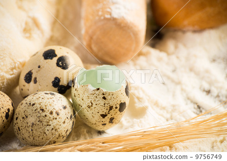 flour, eggs, white bread, wheat ears flour, eggs, white bread, wheat ears 9756749