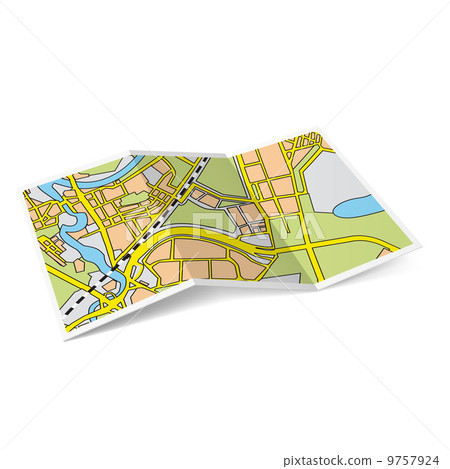 Map booklet - Stock Illustration [9757924] - PIXTA