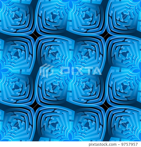 Abstract maze background  9757957