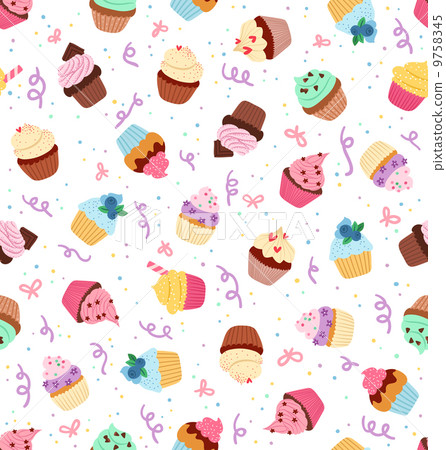 Cupcakes pattern Cupcakes pattern 9758345
