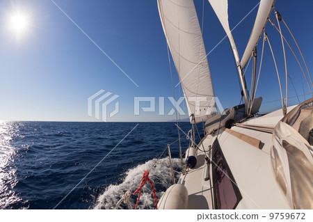 Sailing boat in the sea Sailing boat in the sea 9759672