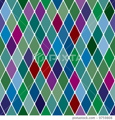 Harlequine Esmerald seamless pattern Harlequine Esmerald seamless pattern 9759808