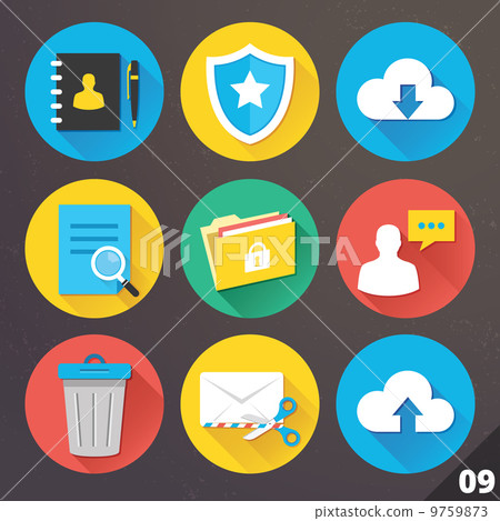 Vector Icons for Web and Mobile Applications. Set 9. 9759873