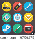 Vector Icons for Web and Mobile Applications. Set 14. 9759875