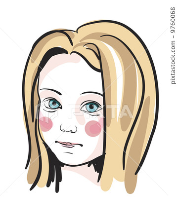 Vector drawing girl Vector drawing girl 9760068