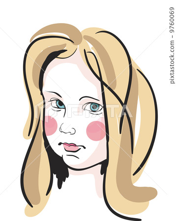 Vector drawing girl Vector drawing girl 9760069