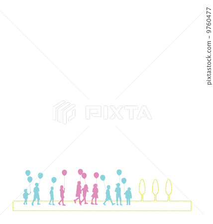 Children and balloons 9760477