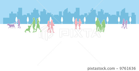 廣場的剪影 廣場的剪影 9761636