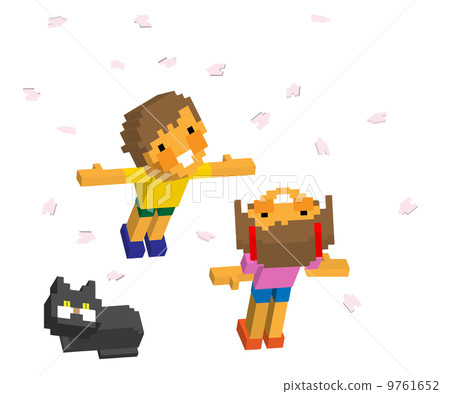 Children and cherry-blossom viewing Children and cherry-blossom viewing 9761652