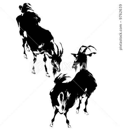 羊日本畫 羊日本畫 9762639