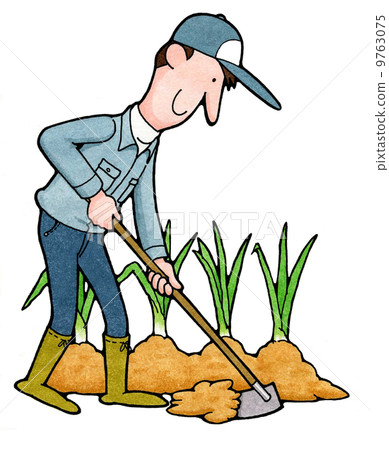 Working person 54 green onion farmer 9763075