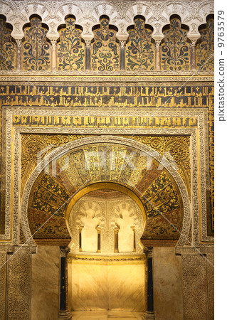 The Mihrab in Mosque of Cordoba (La Mezquita), Spain, Europe 9763579