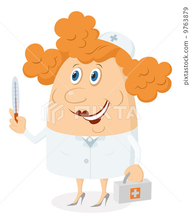 Doctor woman with case Doctor woman with case 9763879