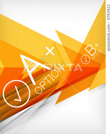 Infographic geometrical shape abstract background 9763922